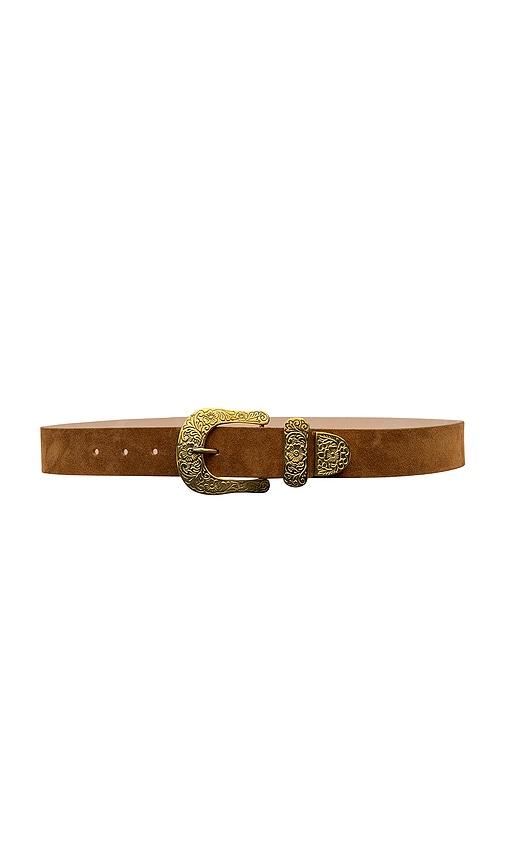 l'agence otera wide leather belt in brown. - size m (also in xs, s)