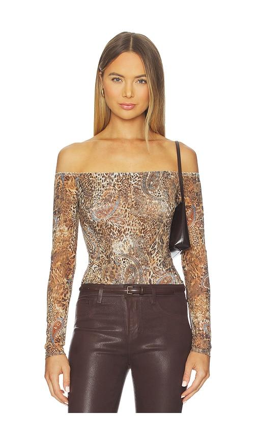 l'agence peonie bodysuit in brown. - size l (also in m)