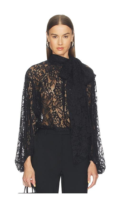 l'agence rhett oversized blouse in black. - size m (also in s, xs)