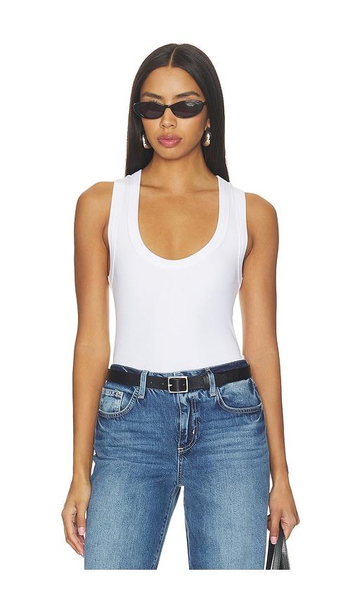 l'agence shania racerback tank in white. - size m (also in s, xs)