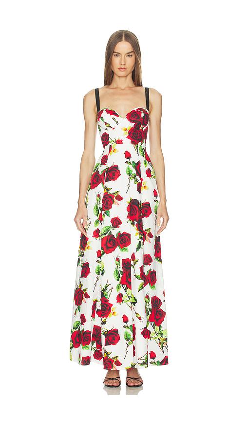 l'agence sutton bdd strap maxi dress in white. - size 4 (also in 8)