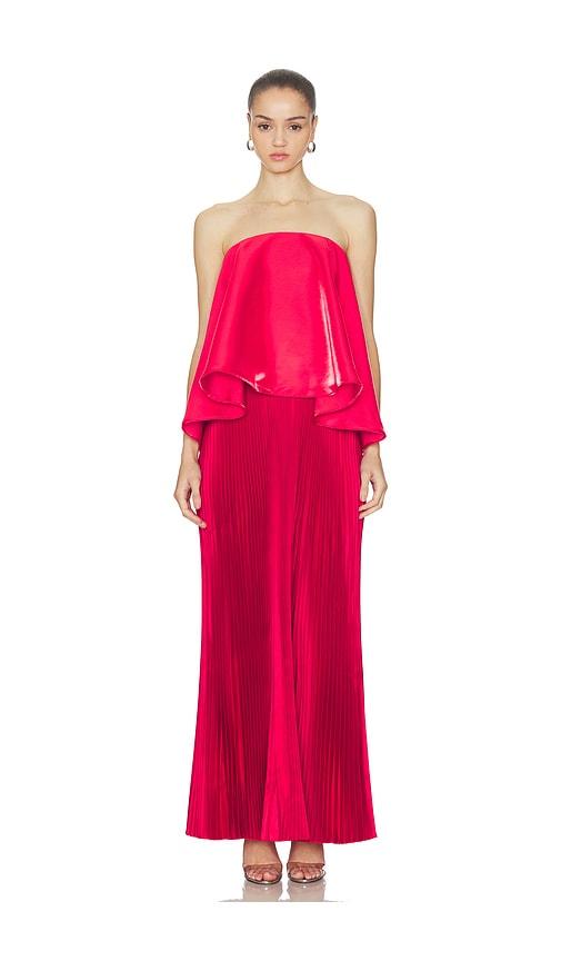 l'idee aman gown in red. - size 10/m (also in 12/l, 6/xs, 8/s)