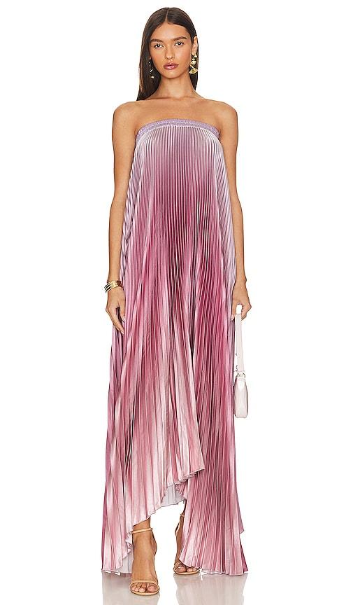 l'idee bisous strapless gown in mauve. - size 10/m (also in 8/s, 6/xs)