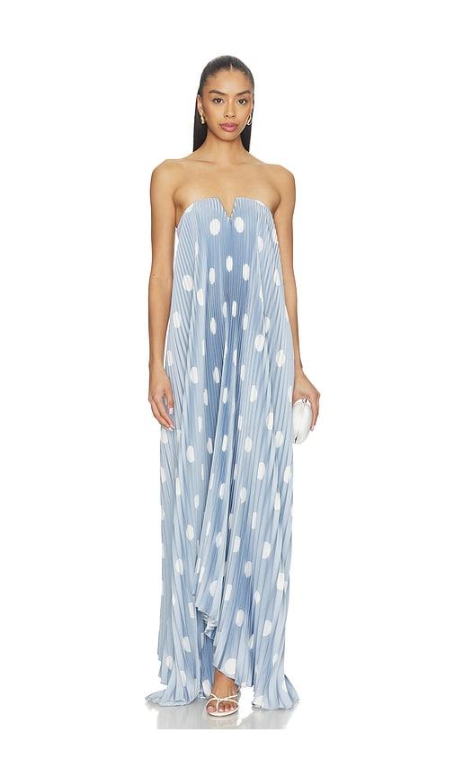 l'idee black tie gown in blue. - size 10/m (also in 12/l, 6/xs, 8/s)