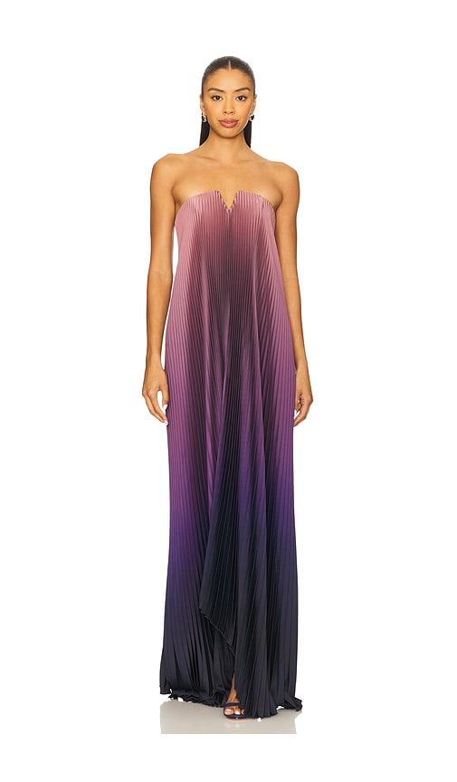 l'idee black tie gown in purple. - size 6/xs (also in 8/s)