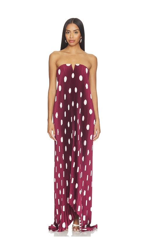 l'idee black tie gown in wine. - size 10/m (also in 6/xs, 8/s)