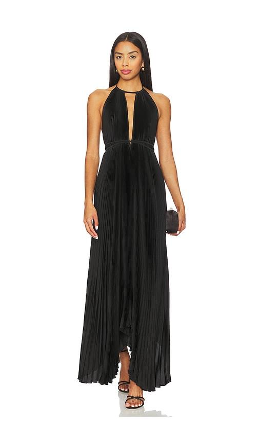 l'idee boheme gown in black. - size 10/m (also in 8/s, 6/xs)