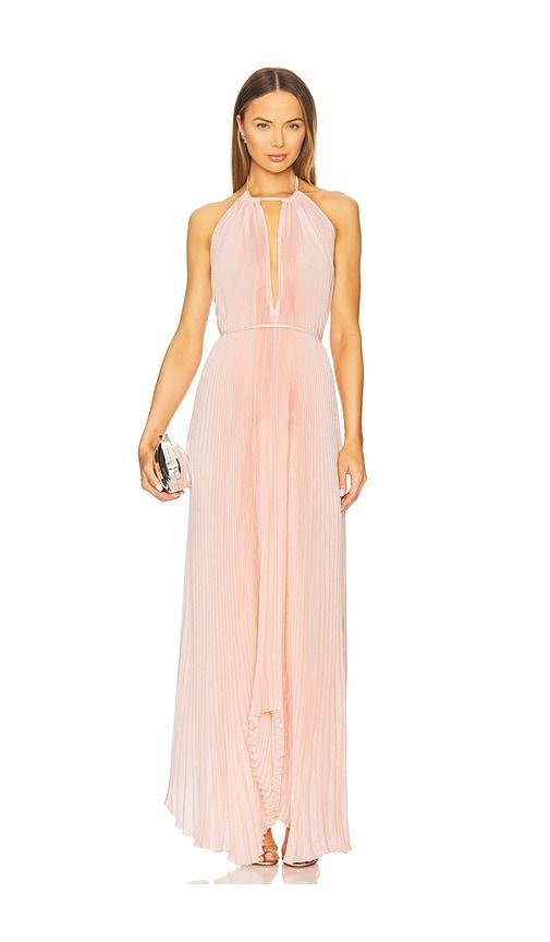 l'idee boheme gown in blush. - size 10/m (also in 12/l)