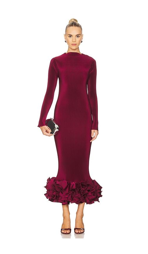 l'idee campbell cocktail dress in wine. - size 6/xs (also in 8/s)