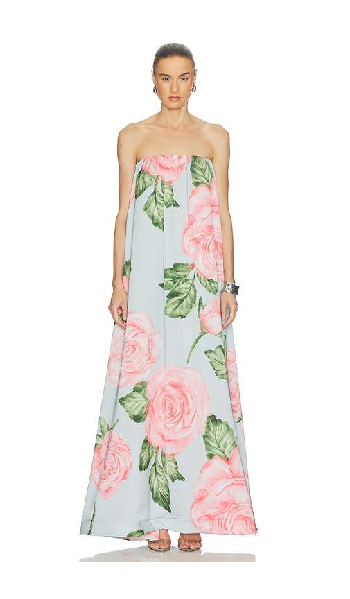 l'idee costiera dress in baby blue,blush. - size 10/m (also in 8/s, 6/xs, 12/l)