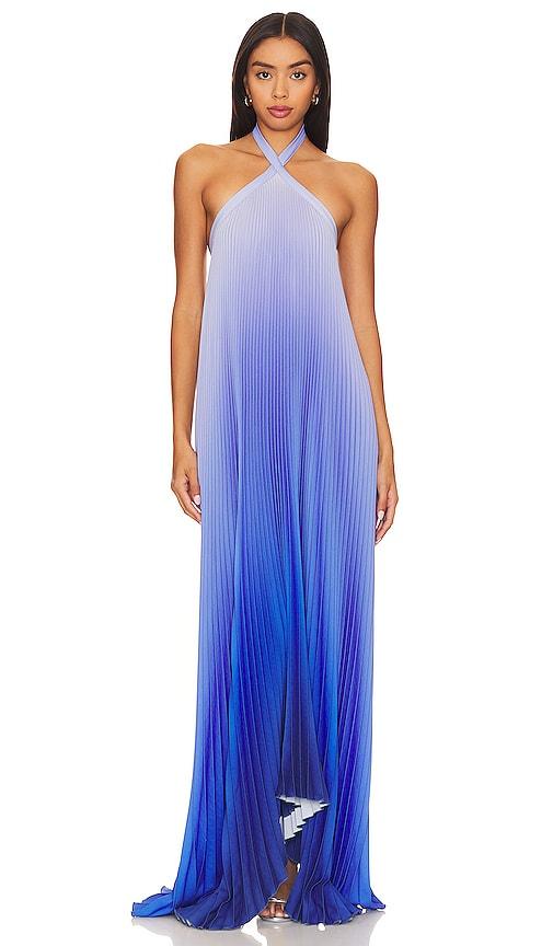 l'idee deesse gown in blue. - size 10/m (also in 8/s, 6/xs, 12/l, 14/xl)