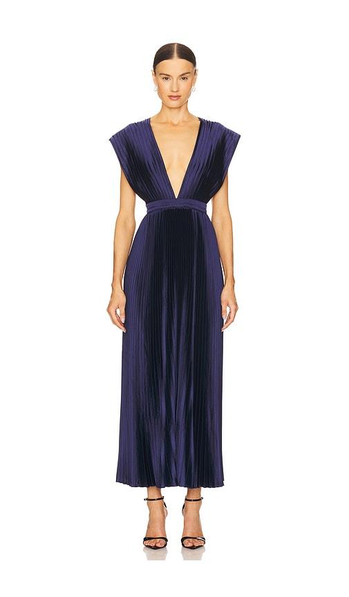 l'idee gala gown in navy. - size 12/l (also in 8/s)
