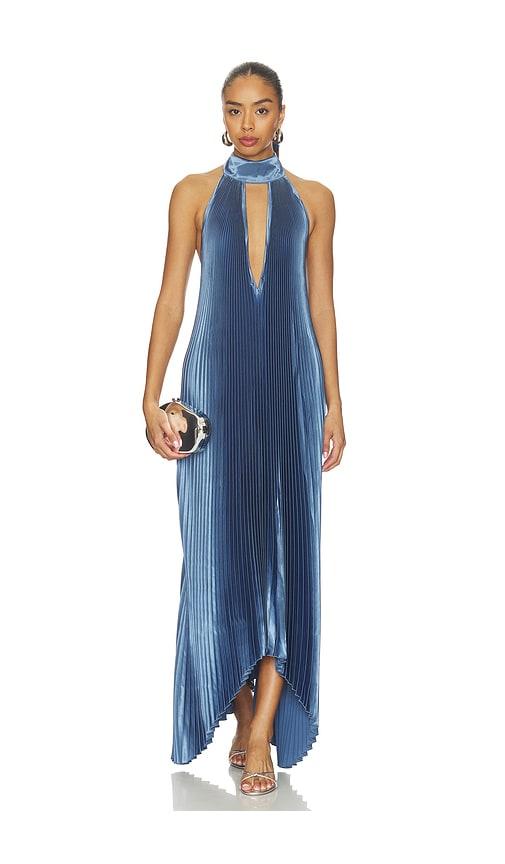 l'idee opera gown in blue. - size 10/m (also in 12/l, 8/s)