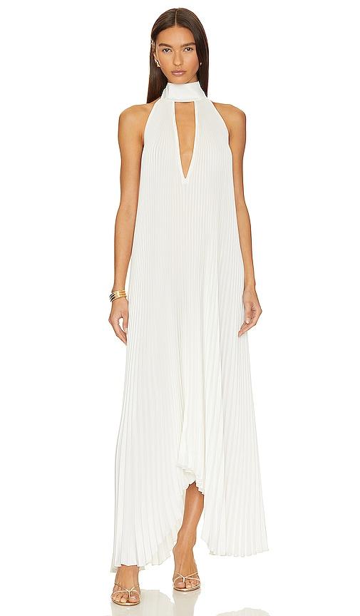 l'idee opera gown in white. - size 10/m (also in 8/s, 6/xs, 12/l, 14/xl)