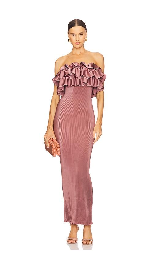 l'idee paris tube dress in mauve. - size 12/l (also in 6/xs)