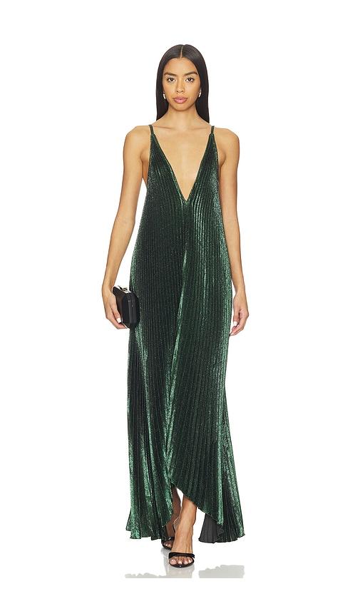 l'idee the muse gown in green. - size 10/m (also in 6/xs)