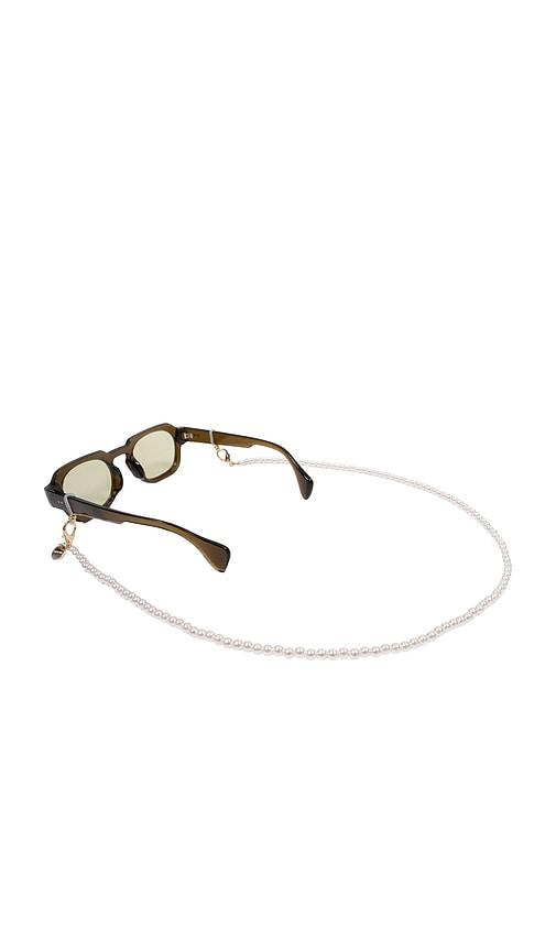 la coque francaise amalya eyeglass chain in ivory.