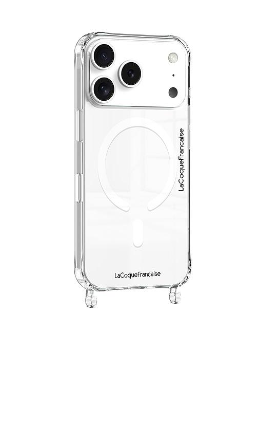 la coque francaise iphone 17 pro transparent ring cases magsafe in white.