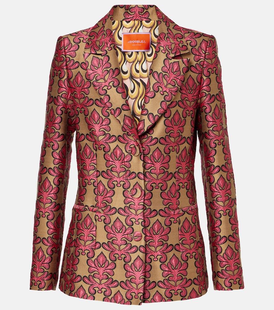 la doublej 24/7 cotton jacquard blazer