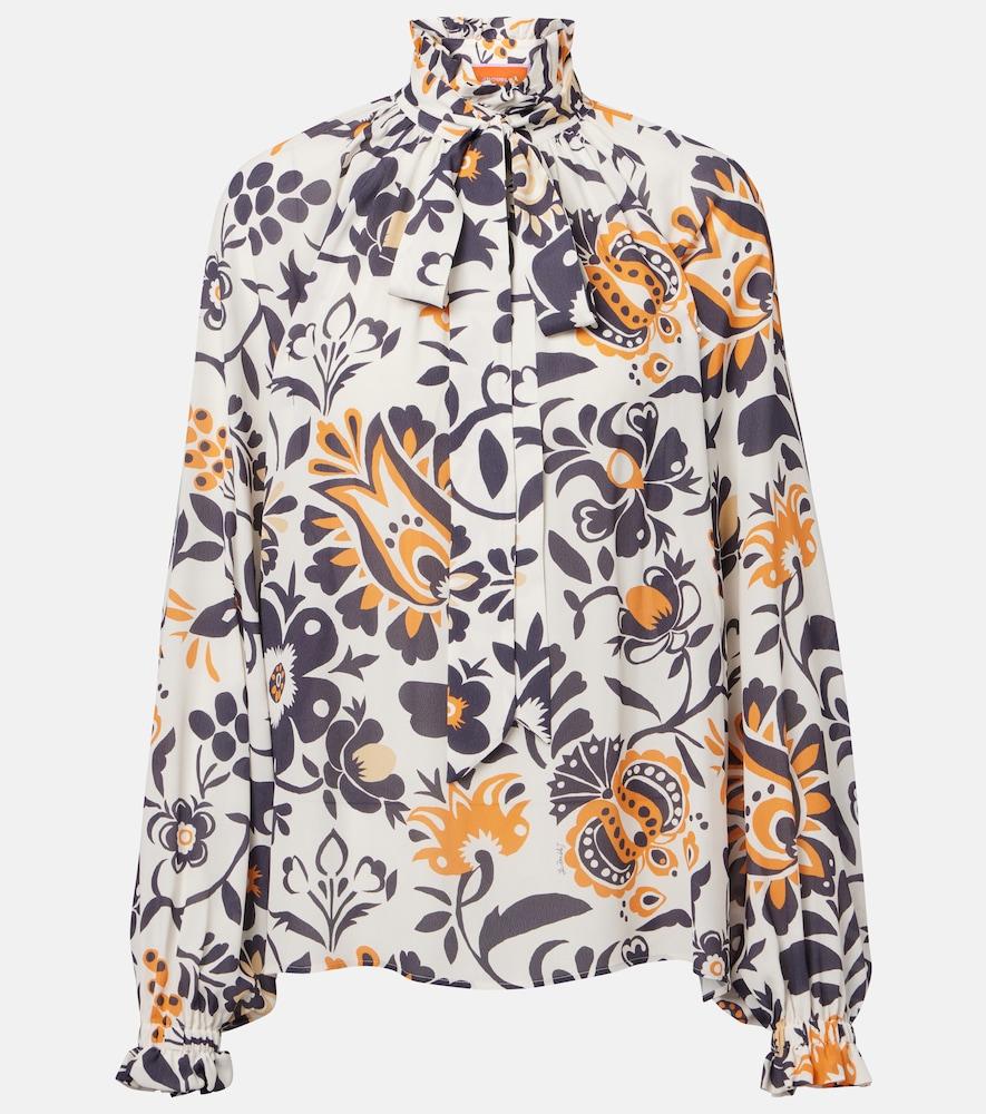 la doublej cerere jacquard blouse