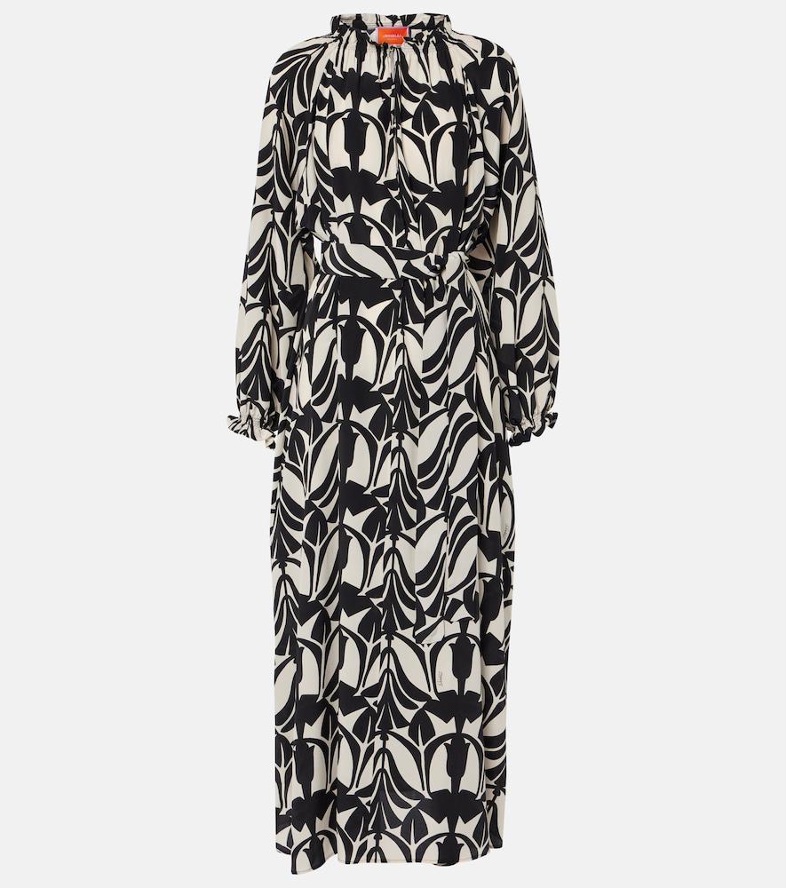 la doublej cerere silk shirtdress