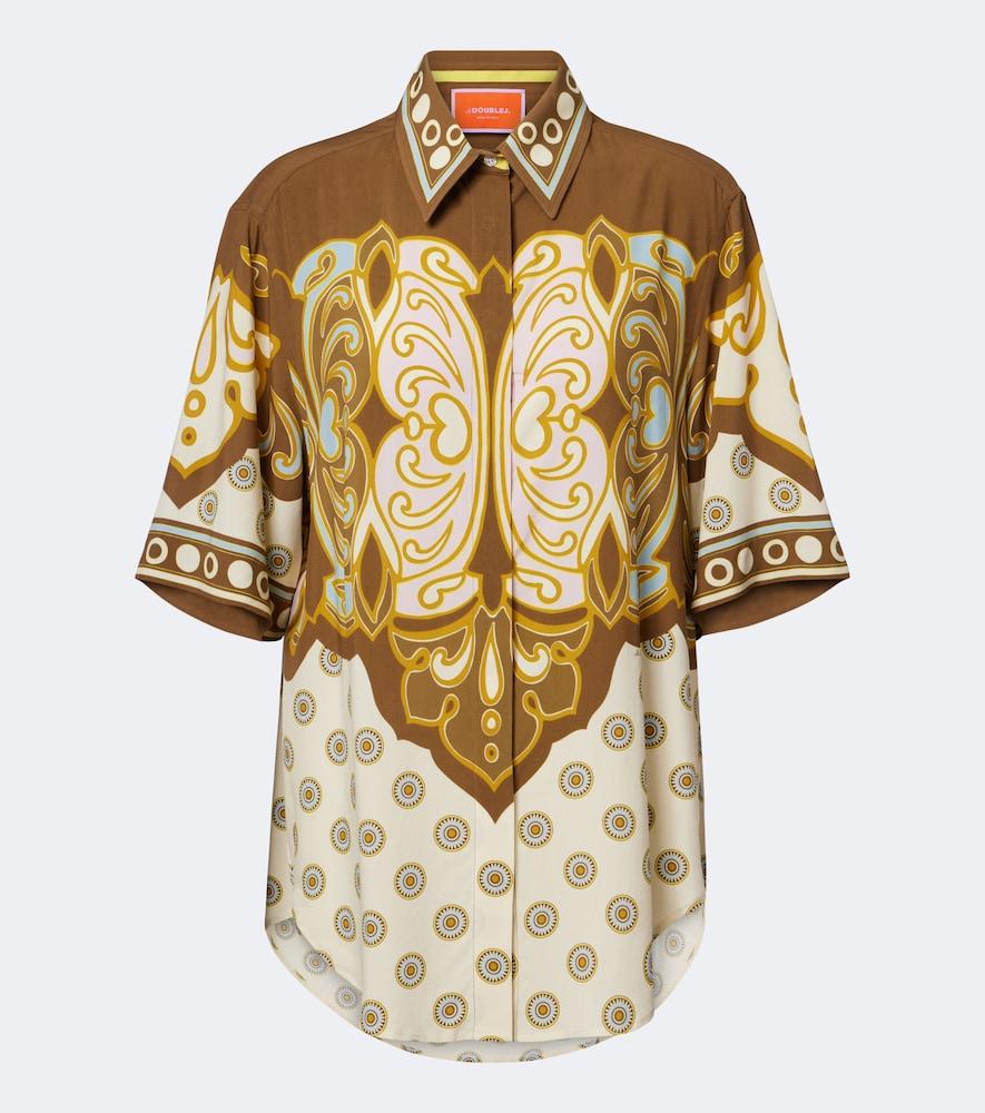 la doublej club printed shirt