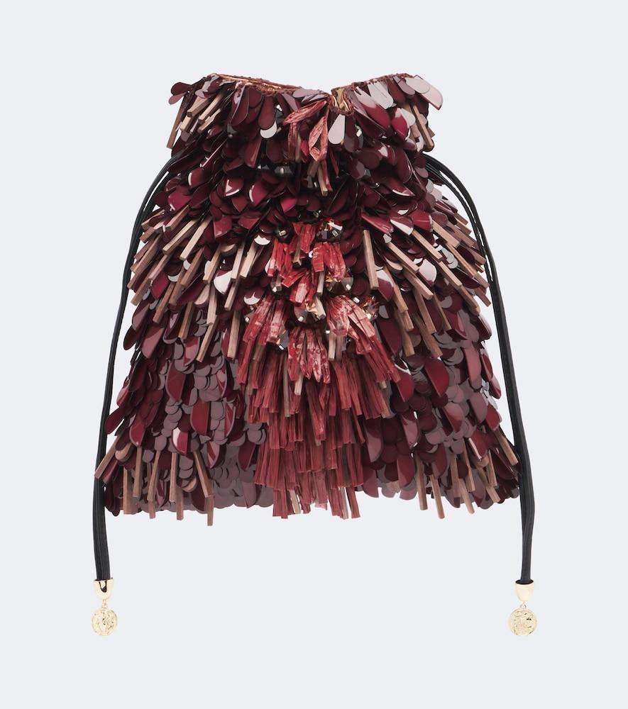 la doublej dustbag embellished pouch