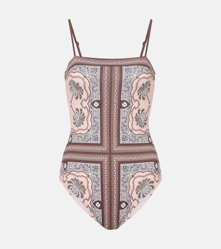 la doublej elle printed swimsuit