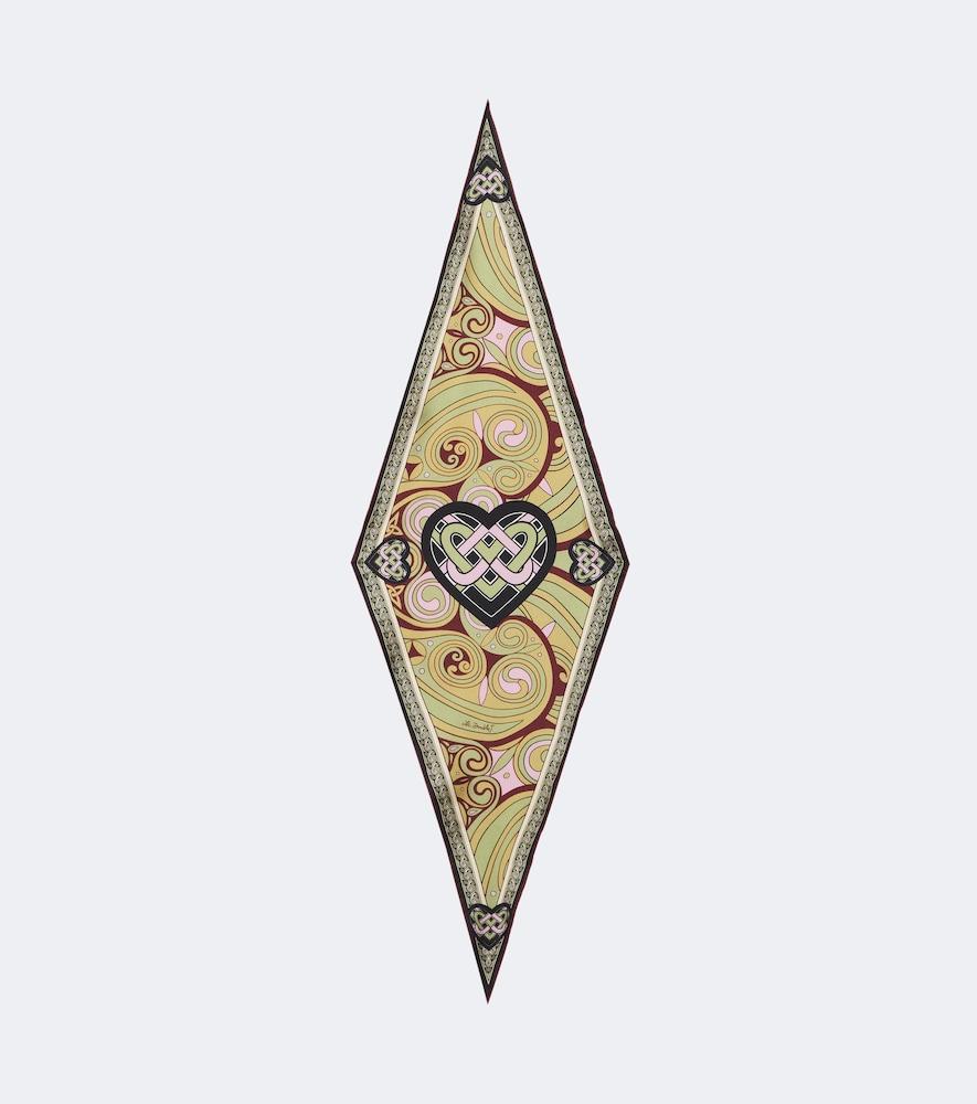 la doublej kells silk scarf