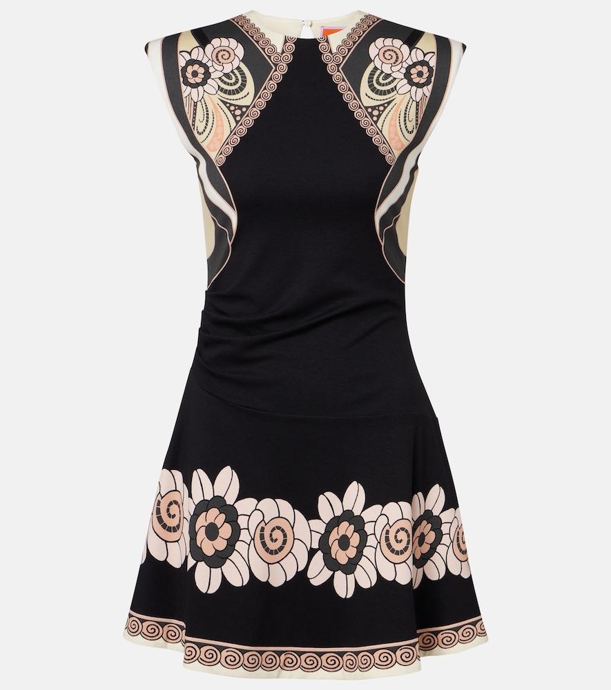 la doublej lela printed jersey minidress