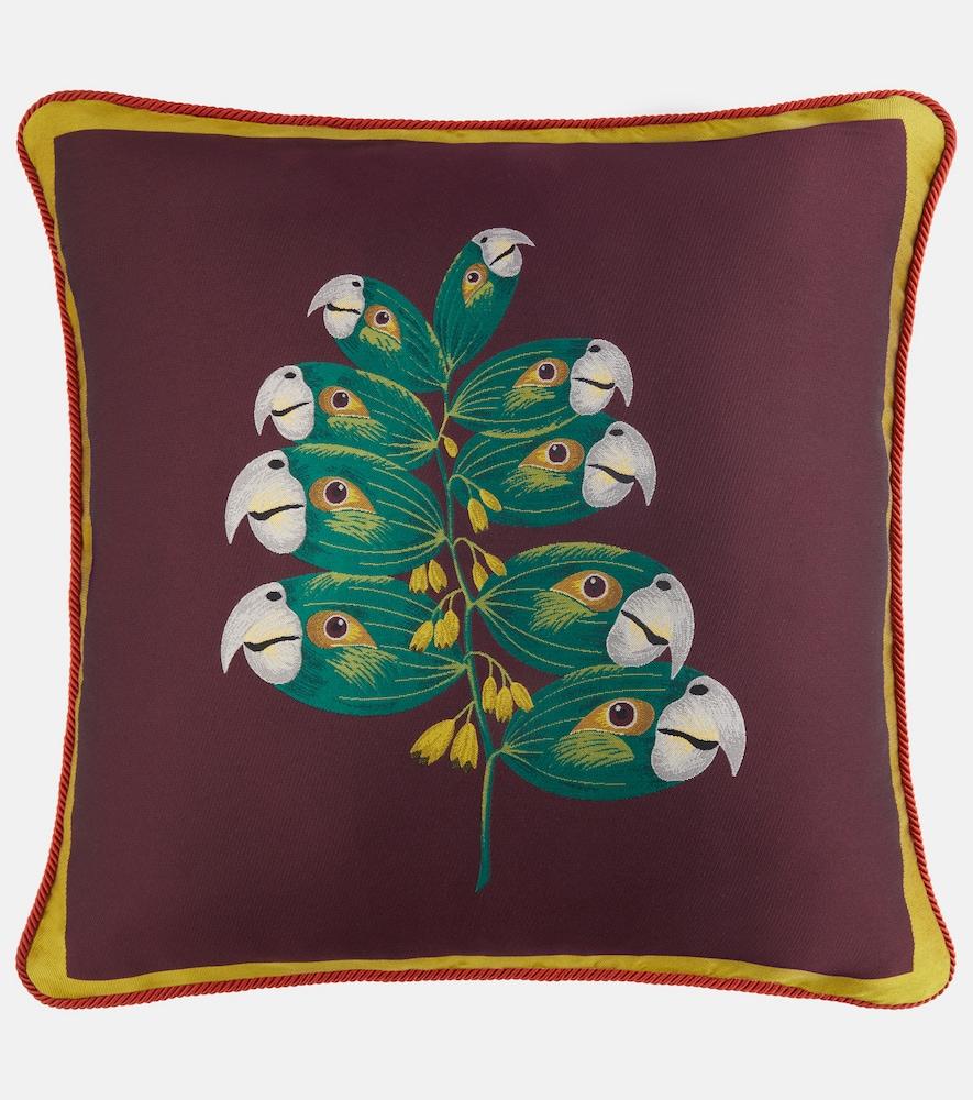 la doublej parrotstem cushion