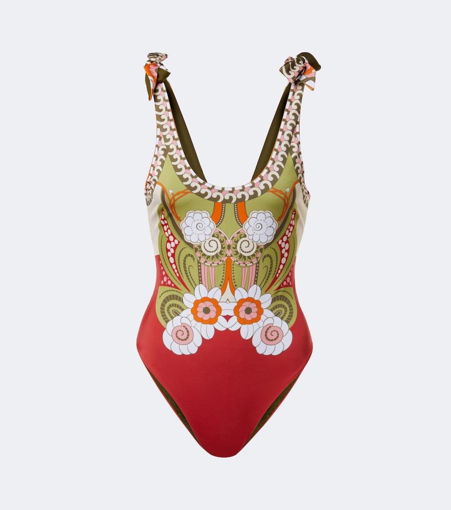 la doublej printed swimsuit