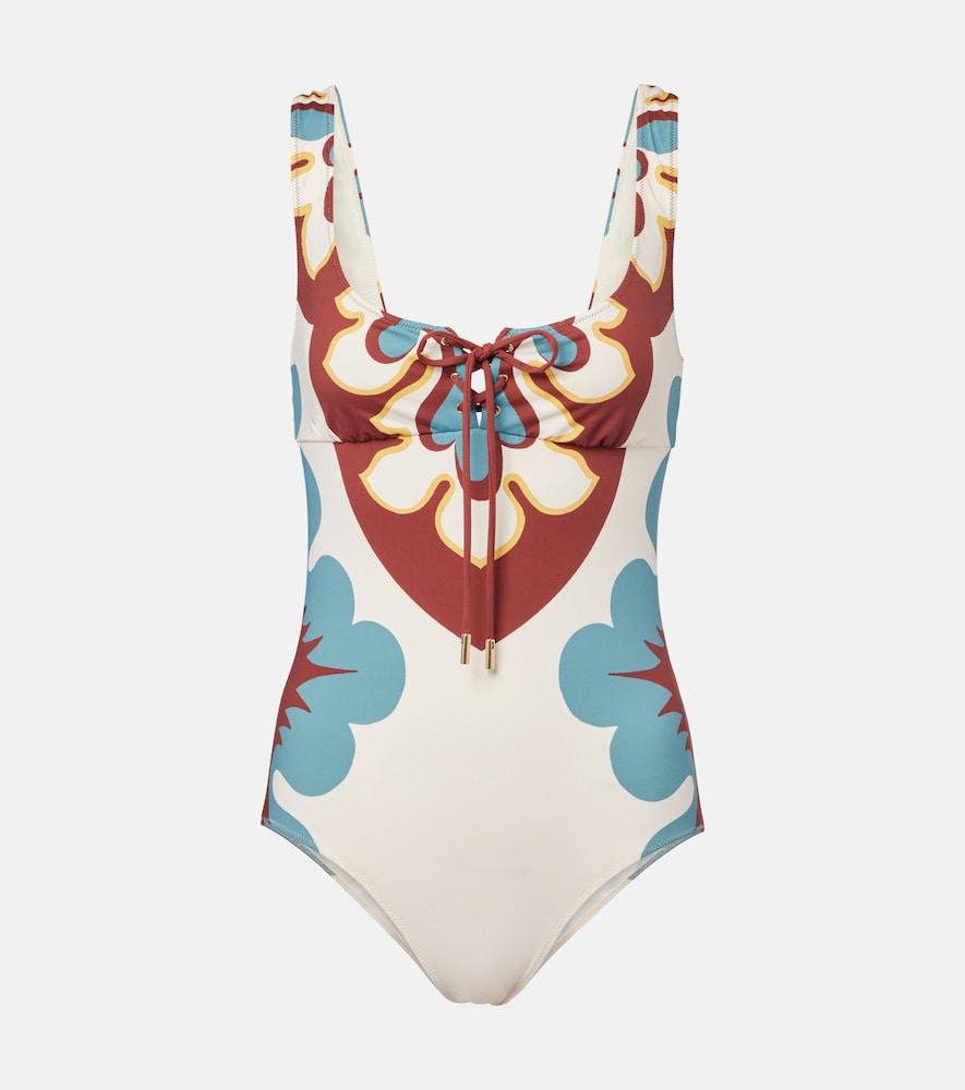 la doublej sunset printed swimsuit