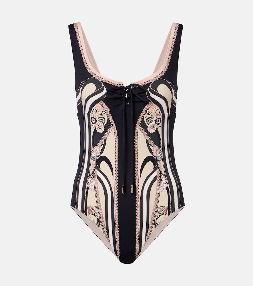 la doublej sunset printed swimsuit