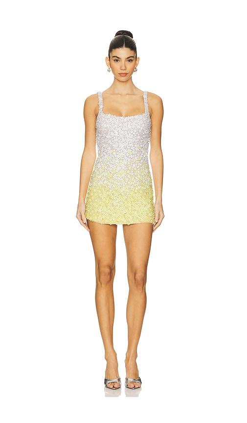 la fuori giulia mini dress in yellow. - size l (also in m)