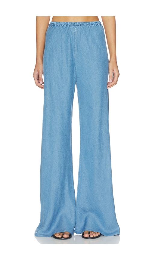 la ligne garment dyed colby pants in blue. - size l (also in m, s, xs, xxs)