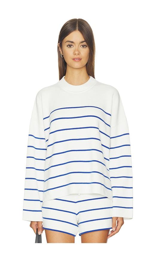 la ligne leo sweater in cream,blue. - size l (also in m, s, xs)