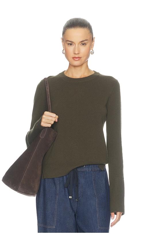 la ligne solid lean lines sweater in olive. - size m (also in s, xxs)