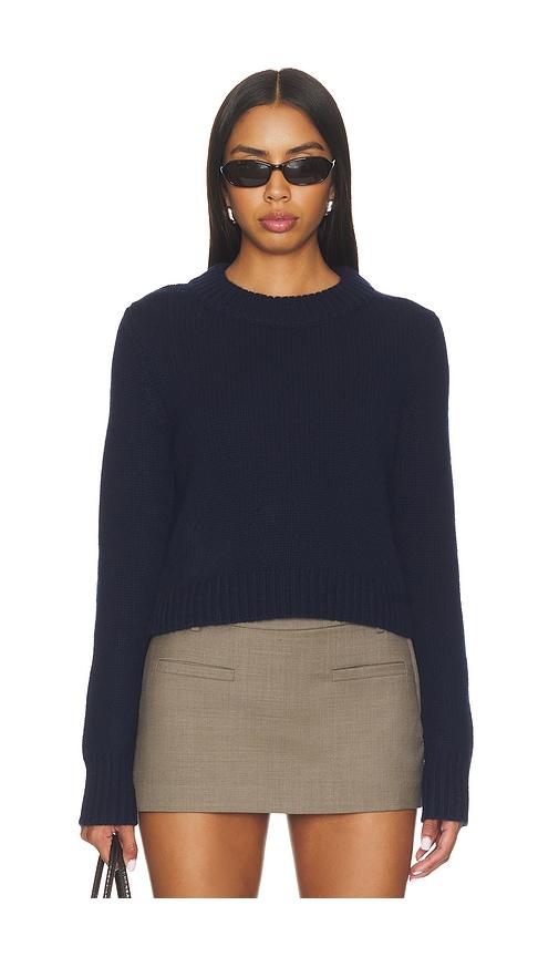 la ligne solid mini martin sweater in navy. - size l (also in m)