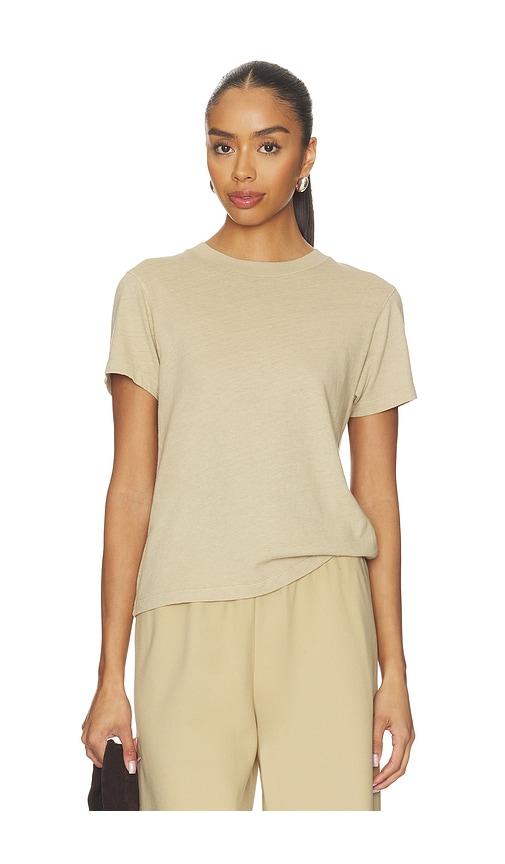 la ligne solid molly tee in beige. - size m (also in s, xxs, xs)