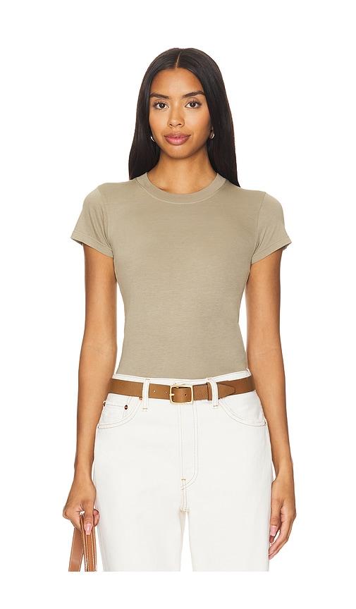 la made basic tee in olive. - size m (also in l, s, xs)