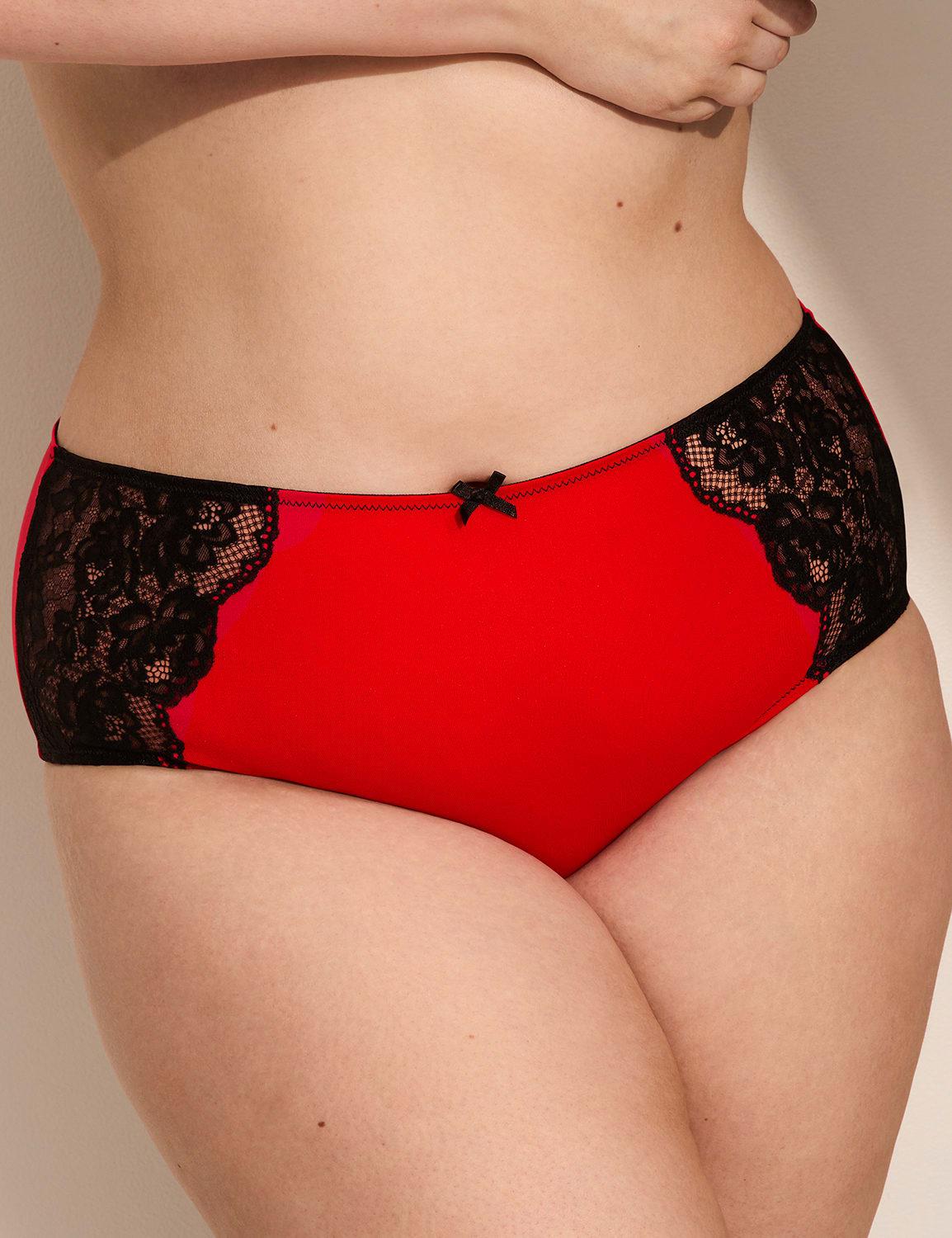 lace-back cheeky brief panty