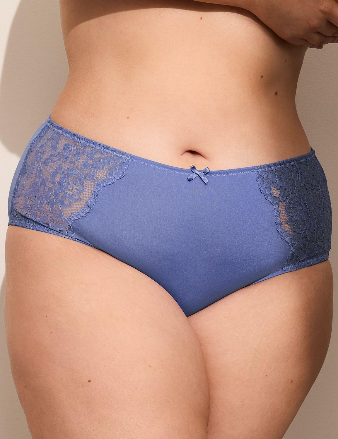 lace-back cheeky brief panty