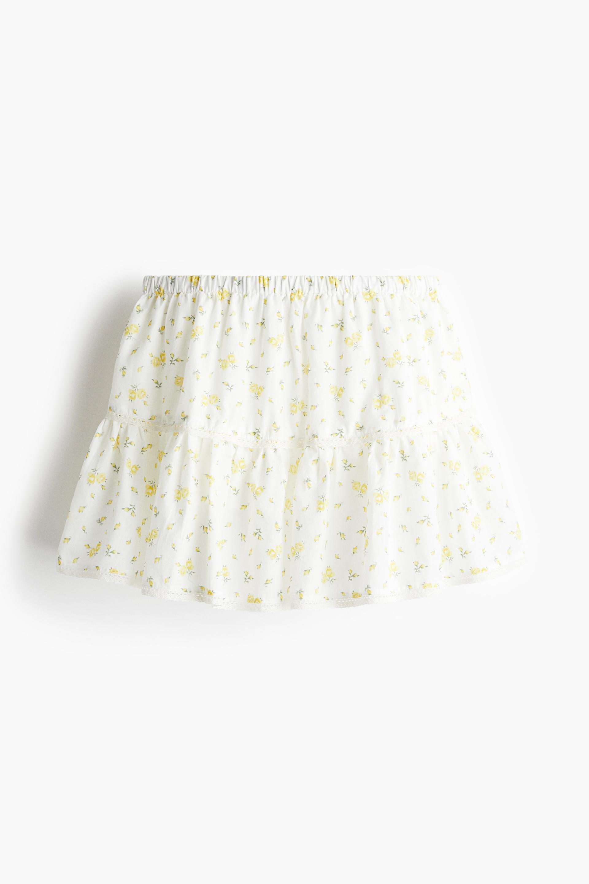 lace-detail mini skirt