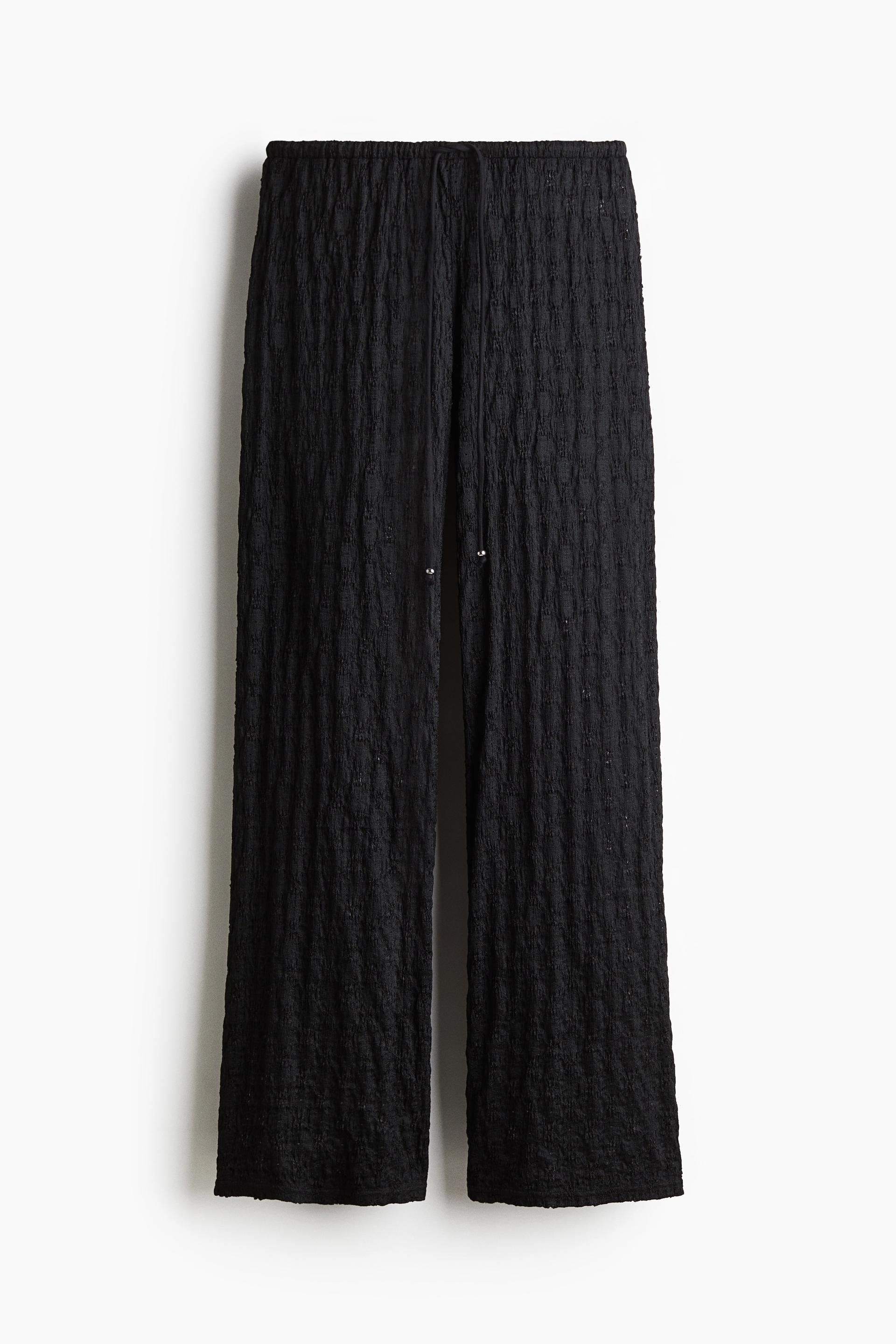 lace-look drawstring pants