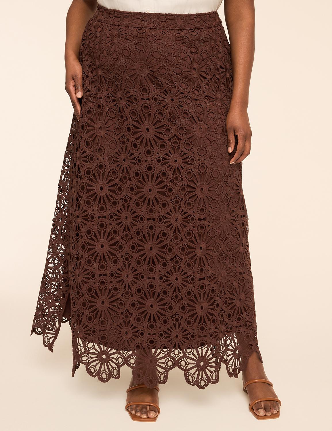 lace maxi skirt
