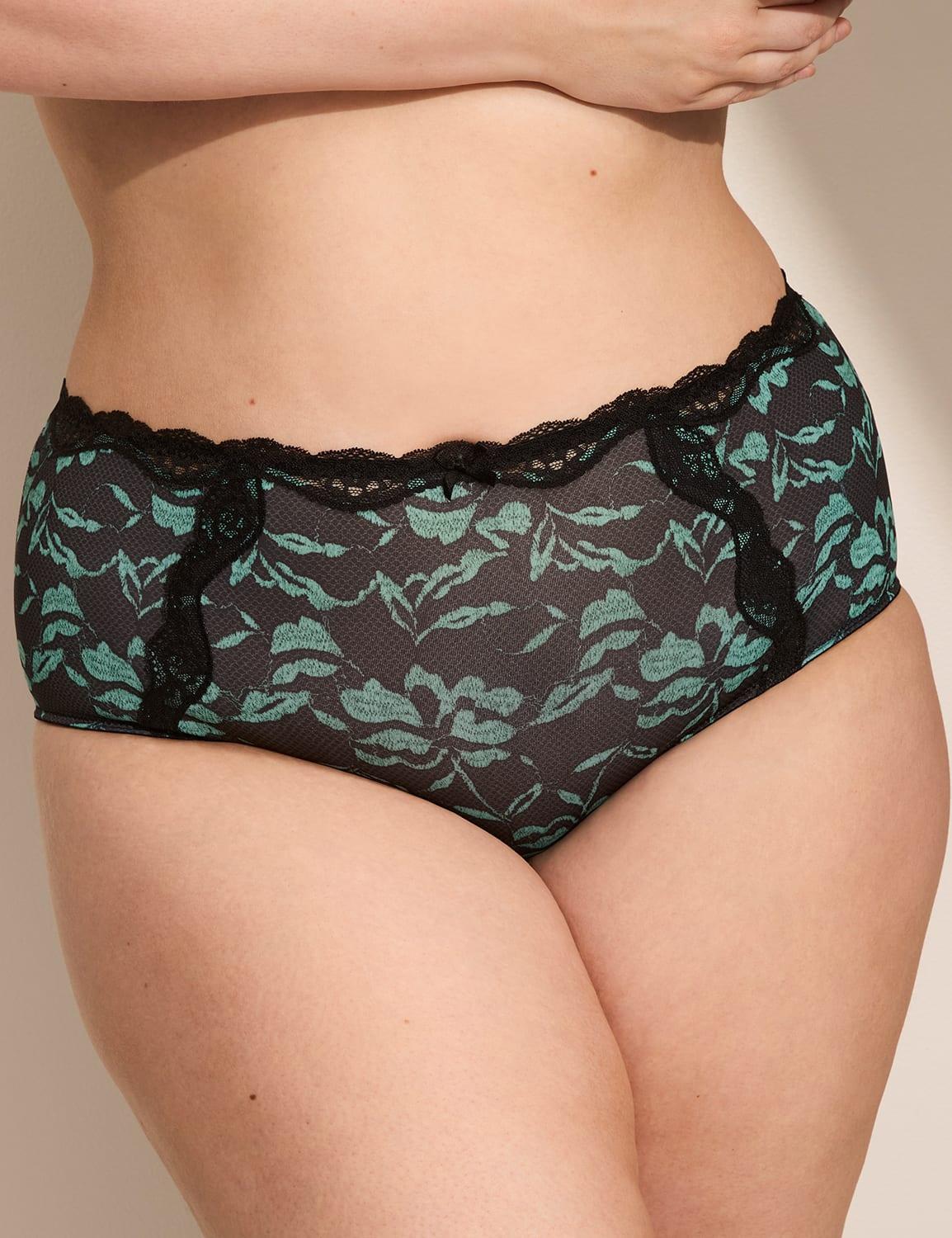 lace-trim full brief panty