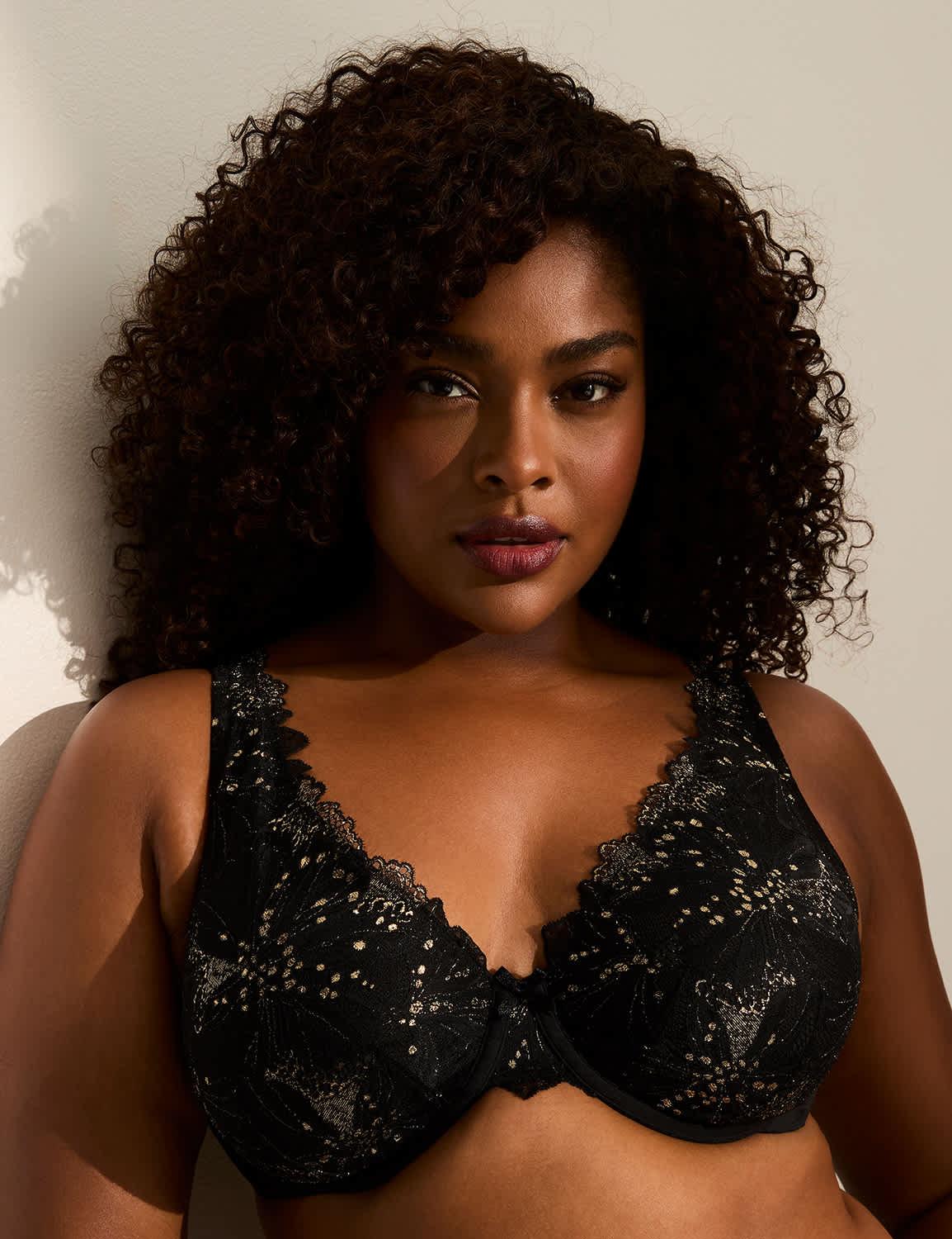 lace unlined full coverage bra