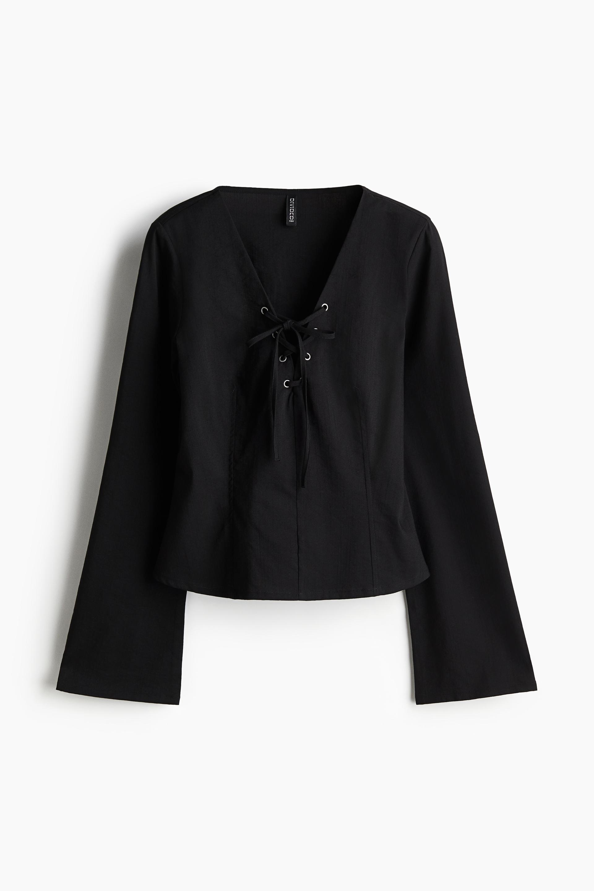laced-detail top