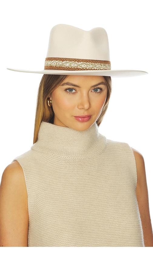 lack of color rancher special fedora hat in cream. - size m (also in s)